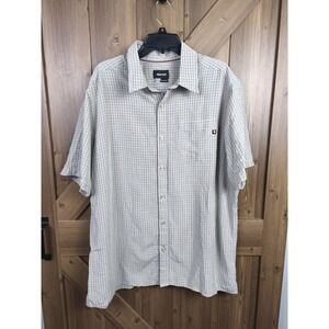 Marmot Short Sleeve Button Down Shirt Mens XXL Outdoor Hiking Plaid